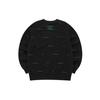 Fila Loose Knit Sports Crew Neck Sweatshirt Men Sweatshirt Black F11M143203F-BK