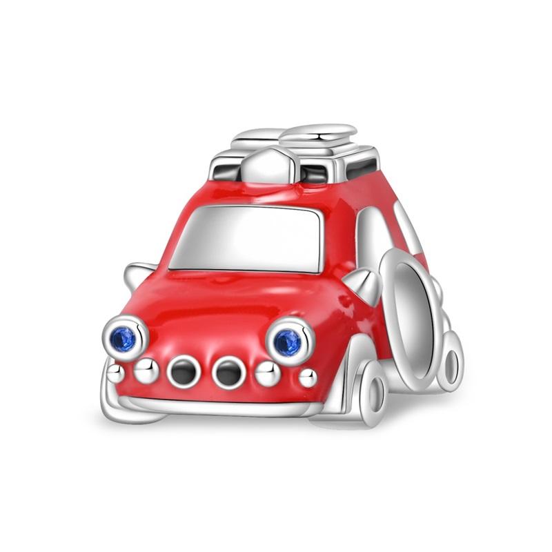 Charms Copper Travel Theme Series Beaded 3Mm Original Bracelet Necklace Women'S Luxury Exquisite Diy Jewelry Gift