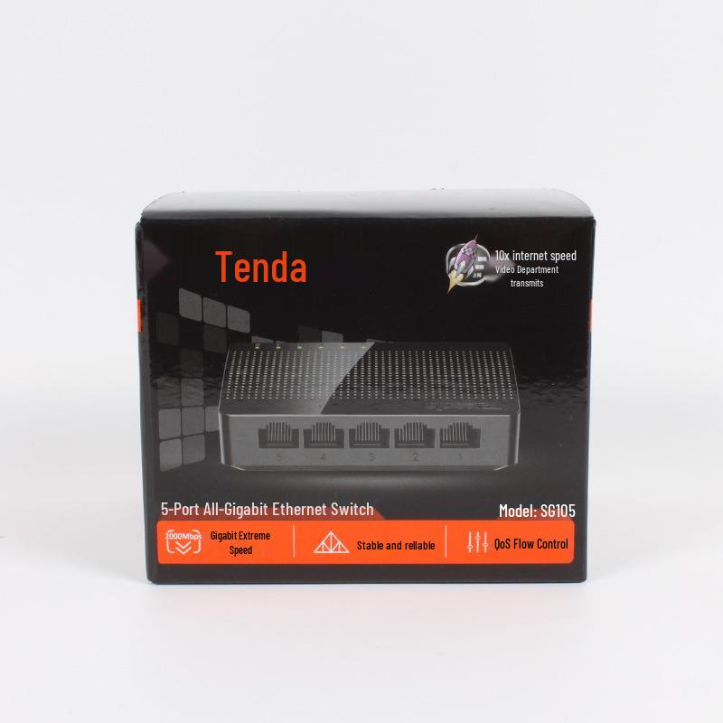 

Tenda SG105 5-Port Gigabit Network Switch with IP55 Protection