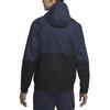 Nike Air Spliced Contrast Print Hooded Sports Jacket Men Outerwear Navy-Blue DA0272-410