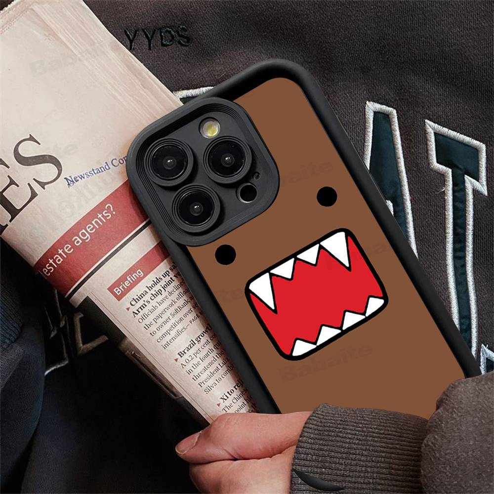 

Cute Domo Kun Phone Case For IPhone 11 12 13 16 15 17 14 Pro Max Soft Funda Silicone Cover iPhone 14pro max