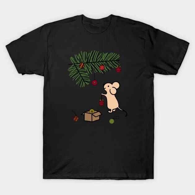 Christmas Mouse Made in Australia T-Shirt L