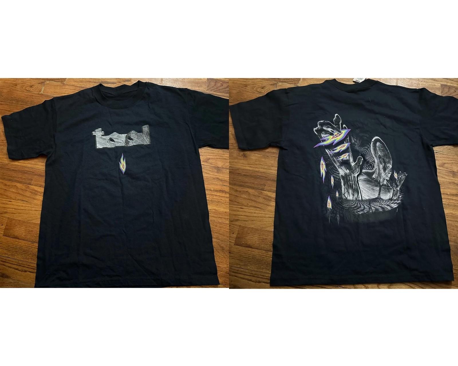 Vintage Tool Lateralus Tour 2002 Flaming Eyes Rock Band T Shirt S-5XL Reprint S