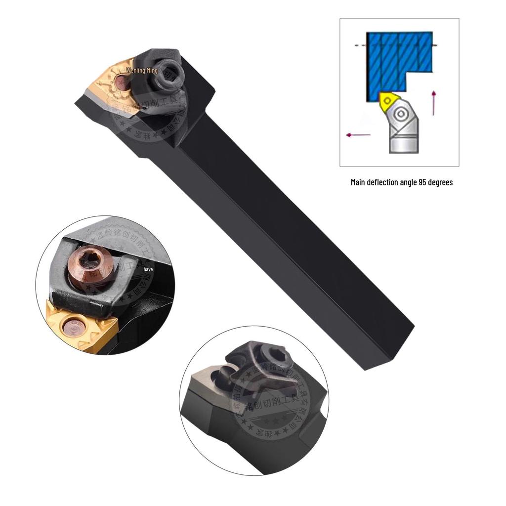 95° External Turning Tool Holder - CNC WWLNR2020K08/WWLNL2525M08 Peach-shaped Insert