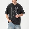 Vintage Summer Casual Exclusive Creative Graphic Shirts Women's Tshirt Unisex Tee Top Men's Cotton Short Sleeve Washed T Shirt