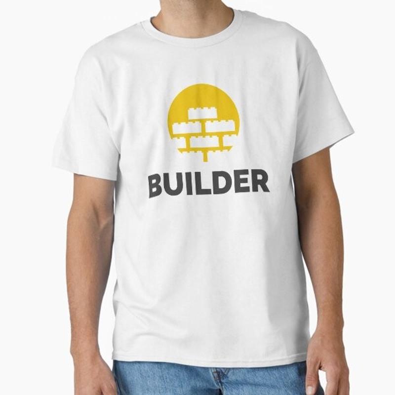 Builder Toy Building Blocks Play Symbol for K T Shirt Made In US AUS Size S 2XL