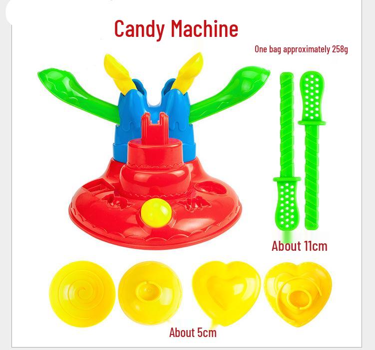Children's DIY Color Clay Craft Kit: Includes Leather Clay, Glue Machine, Needle Cylinder, Noodle Maker, Dessert, Cake, and Bread Making Tools.