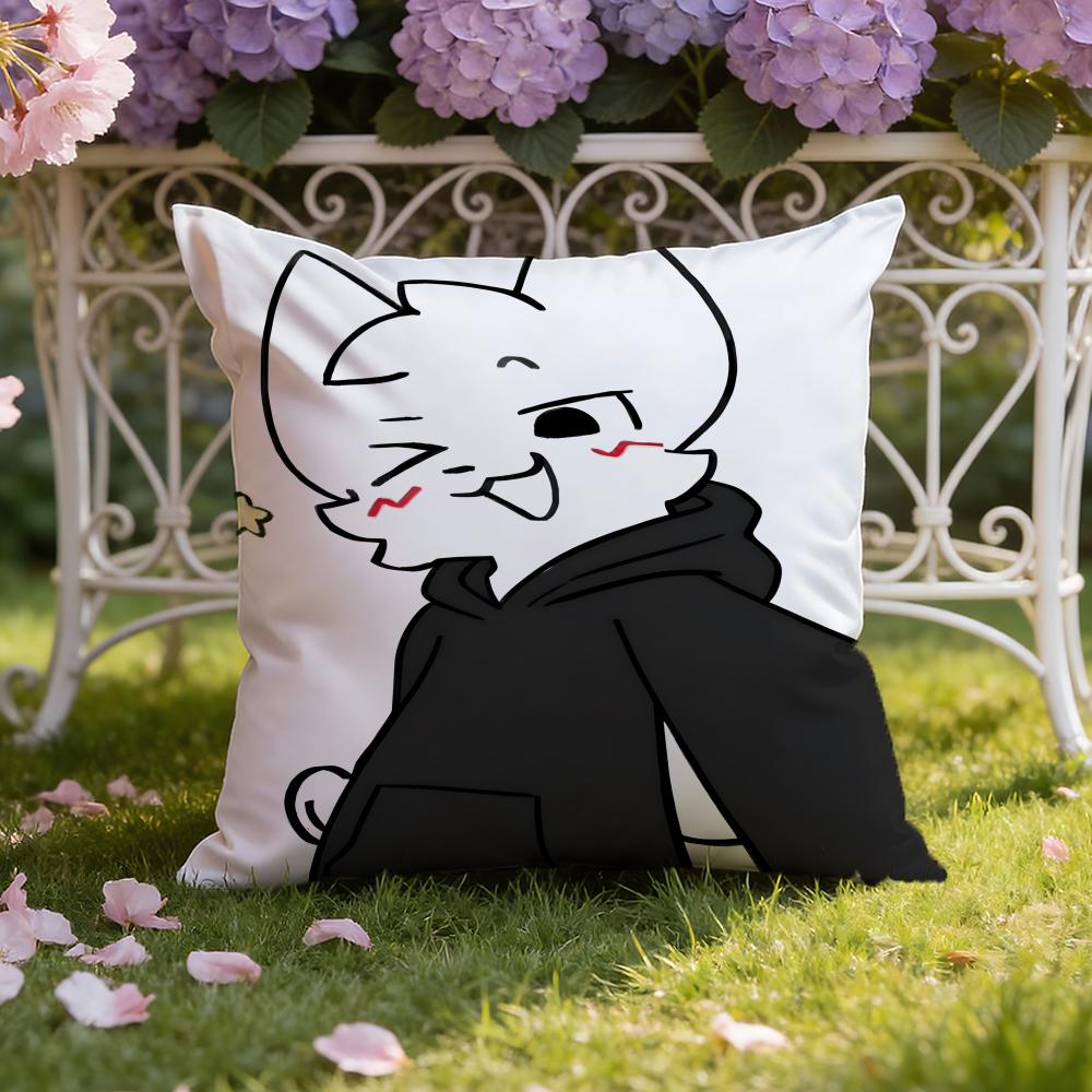 Cartoon F-Furry F-fandom Cushion Cover Home & Car Dual-Scene Pillow Cover: Reversible for Premium Comfort