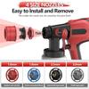 800ML Cordless Electric Spray Gun High Power Paint Sprayer Portable Auto Furniture Steel Coating Airbrush For Milwaukee Battery