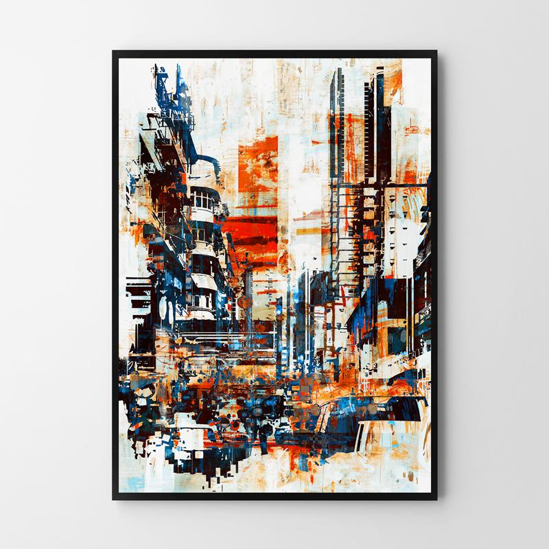 Abstract City Poster
