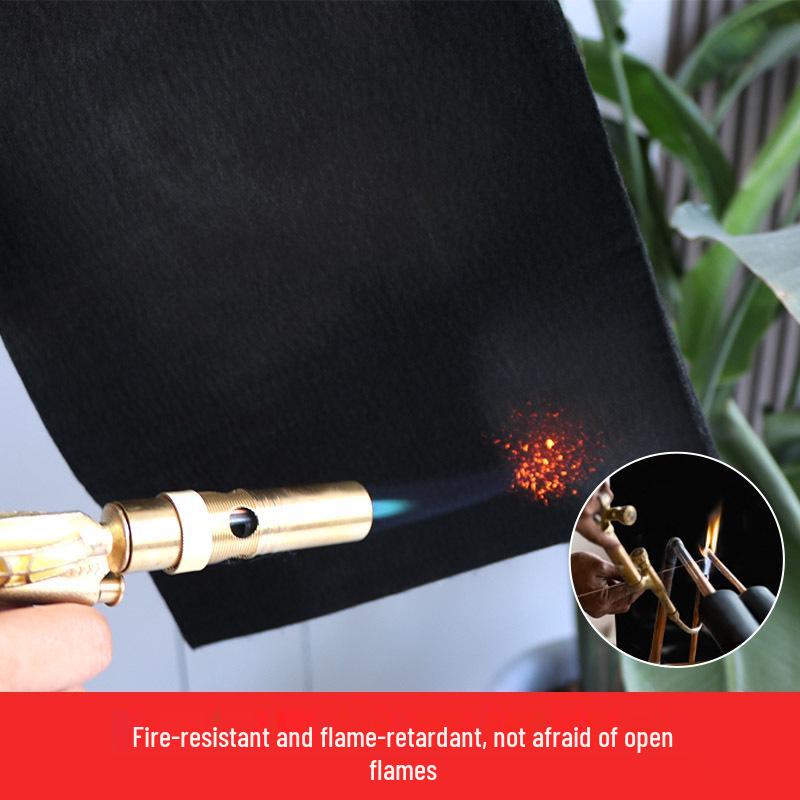 High-Temp Flame Retardant Cotton Felt: Fireproof Carbon Fiber Non-Woven Insulation Pad for Copper Pipe Welding