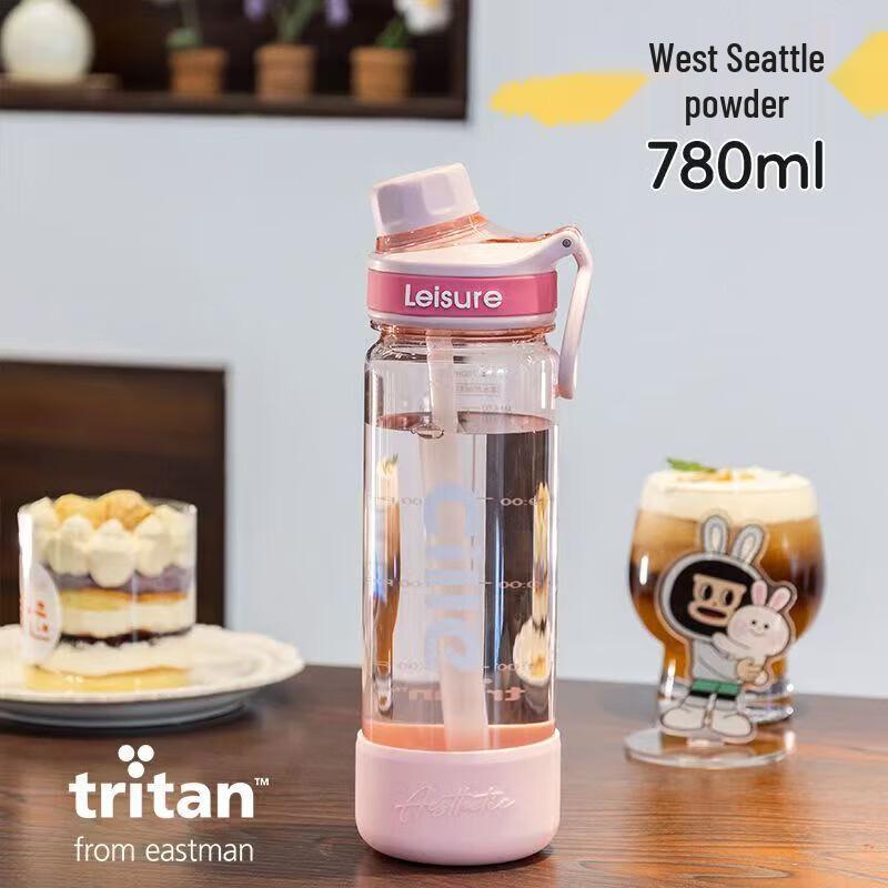 Xile Tritan Straw Sports Water Bottle 780ml