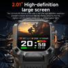 1200mAh Military Outdoor Smartwatch Men LED Flashlight Waterproof GPS Track Sports Watch 2.01-inch BT Call Smart Watch HT30