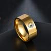 Cartoon Anime Men's and Women's Role Playing Stainless Steel Ring Black and White Fashion Accessories
