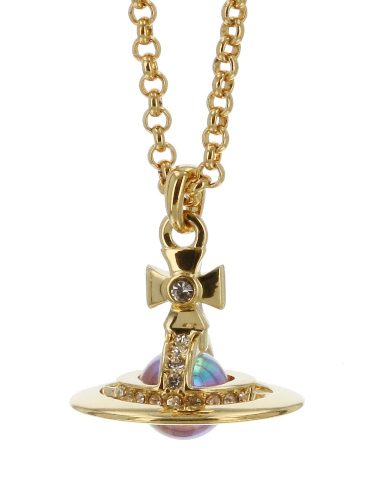 

Vivienne Westwood NEW PETITE ORB Necklace Brass Women s 63020098/02R861 [Used] золотий