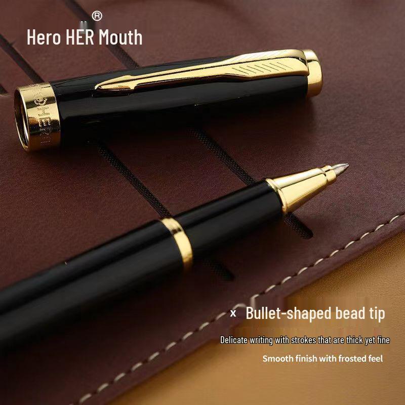 Hero 1502 Beaded Fountain Pen - Premium Metal Barrel, Ideal for Corporate Gifts & Office Meetings, Engravable.