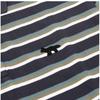 Maison KiTsun  Profile Fox Head PaTch Tricolor STripe Polo T shirT Om00209kj7010