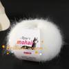 25g/roll Mohair Dyed Fine Wool DIY Crochet Yarn Hand Woven Yarn Dyed Wool Yarn Baby Sweater Hat Scarf Soft Skin Friendly