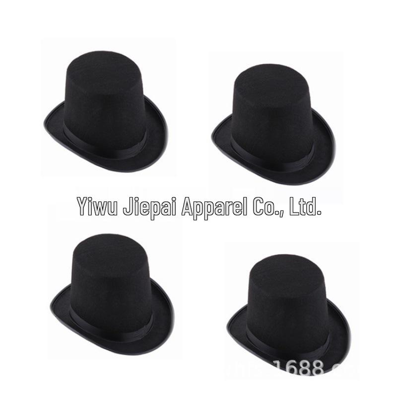 Polyester Felt Magician's Top Hat - Christmas Costume Fedora