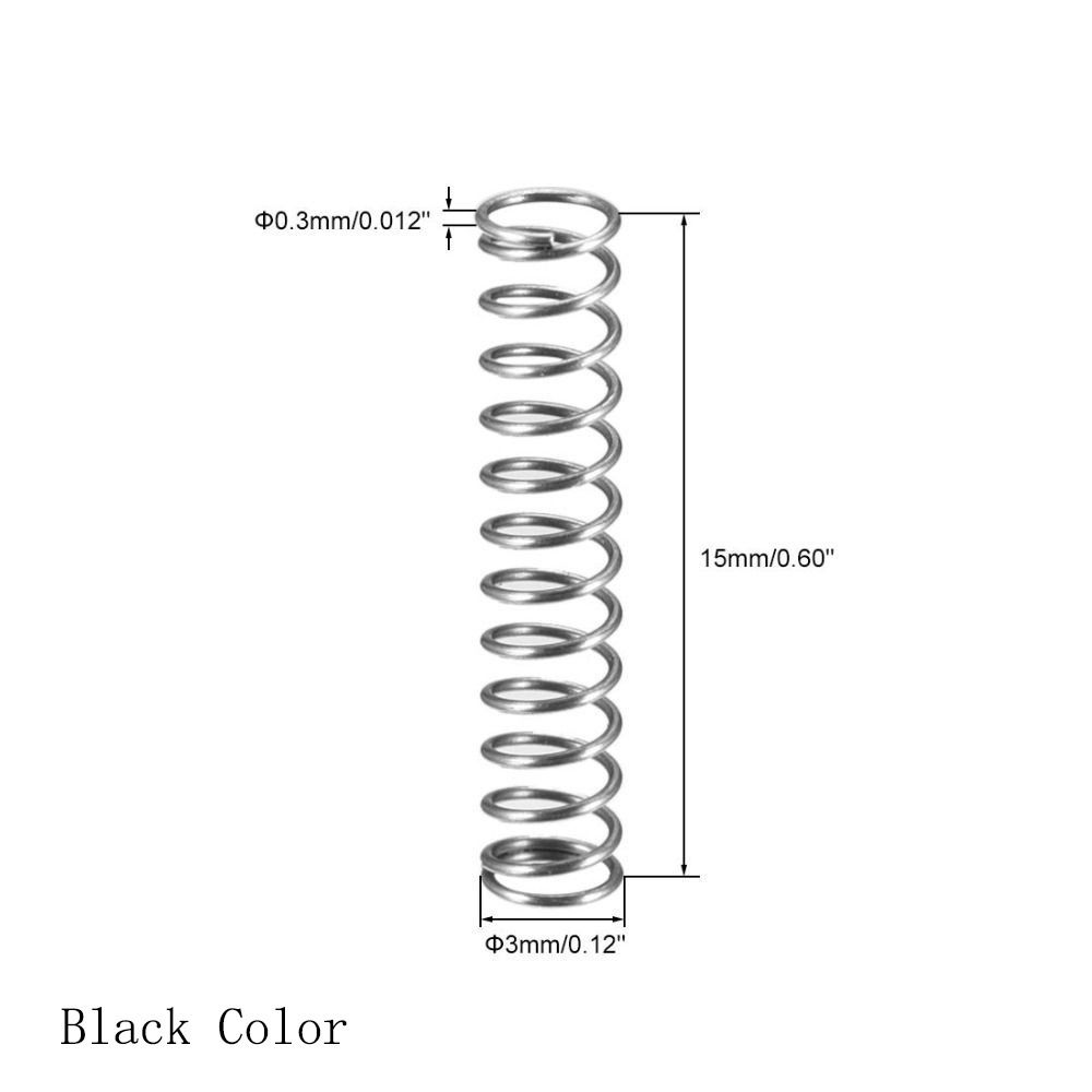 

10 шт. 0,3*2*10 мм Пружинная сталь Пружина сжатия Пружинная сталь Телескопическая пружина Магазин и Домашний ремонт 0.3x3x15mm