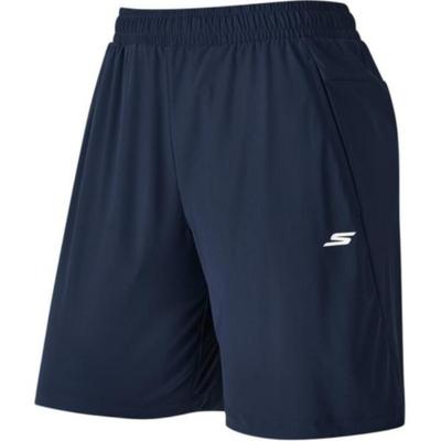 Solid Color Elastic Waist Casual Shorts Women Shorts Navy-Blue P224W088-002Z