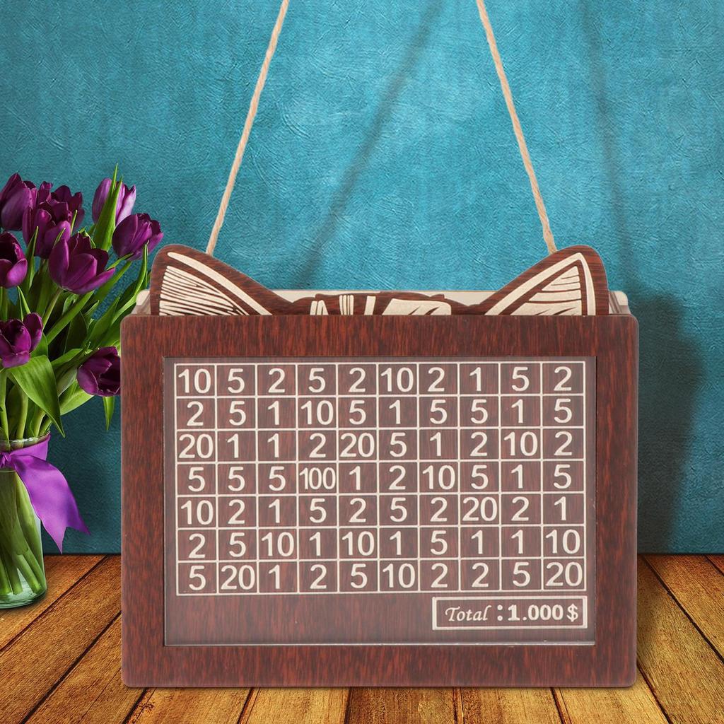 Money Box Piggy Bank Adults Children Retro Savings Goal Desktop and Hanging