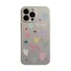 Ins Electroplating Love Diy Stickers for IPhone16 Super Hot 17promax for Apple 13 Mobile Phone Case 14 Full Package