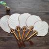Vintage Chinese Style DIY Fan Classical Round Fan Portable DIY Xuan Paper Fan  Room Decorations