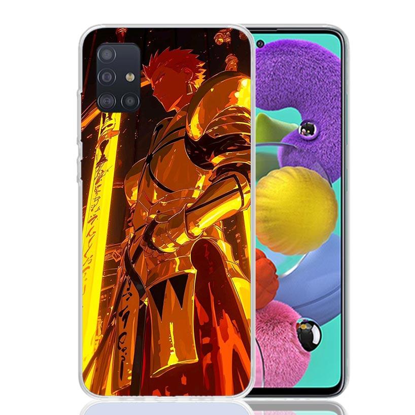 Fate Zero Stay Night Gilgamesh Phone Case For Samsung Galaxy A52 A32 A22 A12 A02S A50S A30S A51 A31 AA71 Note 20 Ultra 10 S10 Pl
