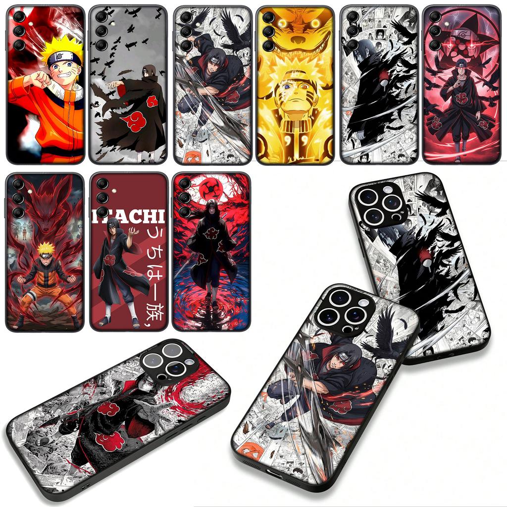 Itachi Uchiha Naruto Akatsuki Phone Cover Case for Apple iPhone 16 15 14 Plus 13 12 Mini 17 Pro Max + ProMax 16E Air 16+ Casing