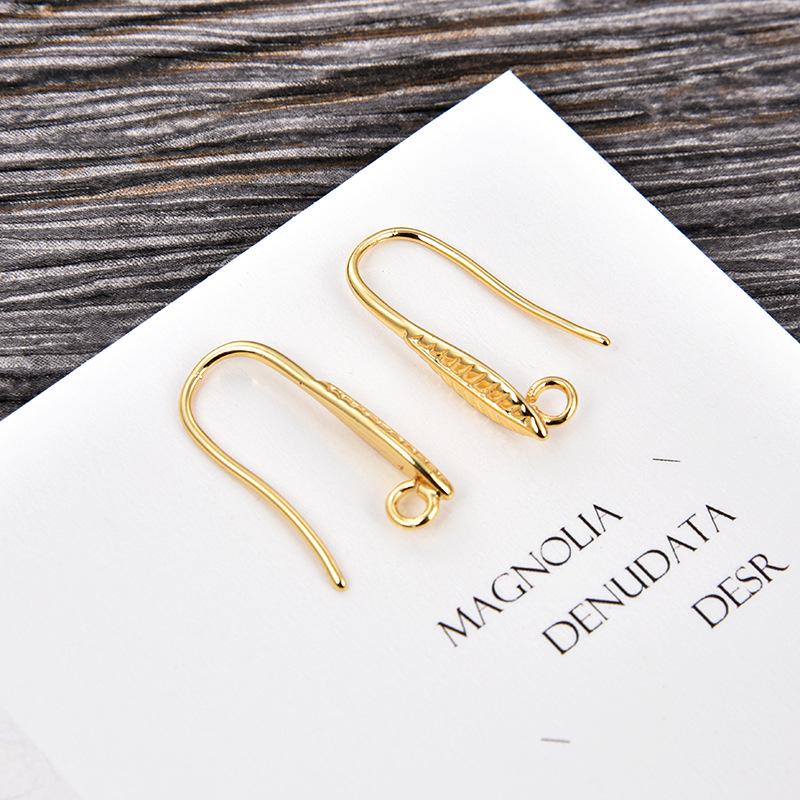 DIY Europäische & Amerikanische Galvanisierte Gold U-Form Ohrhaken für Frauen - Schmuckzubehör
