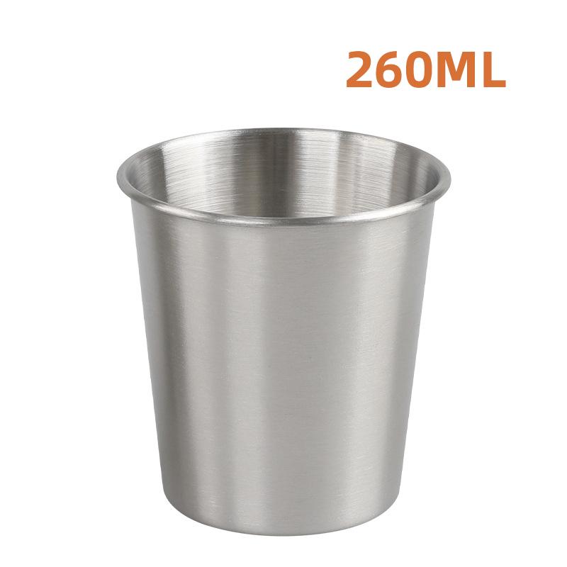 304 Stainless Steel Camping Mug 200/230/260ML Portable Reusable Outdoors Cup for Picnic Camping Travel Barbecue Beer Mugs
