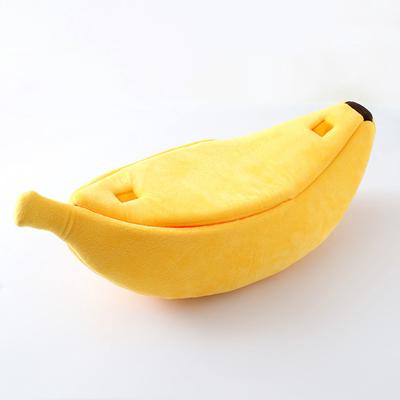 Banana Cat Bed House Divertente Carino Accogliente Tappetino per Gatti Letti Caldo Durevole Portatile Cestino per Animali Cuccia Cuscino per Cani Forniture per Gatti Multicolore