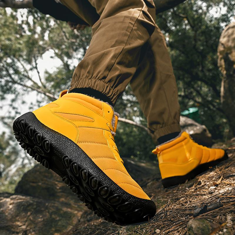 Men's Snow Boots High-top Cotton-padded Shoes Warm Plush Shoes