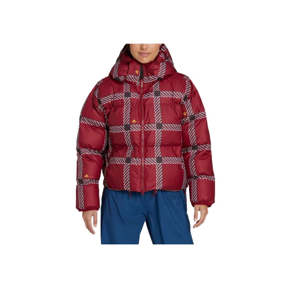 Adidas Logo Printed Striped Long Sleeve Cotton Jacket Women Jacket Red HG6903