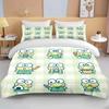 10 Sizes Sanrio Keroppi Printed Bedding Set Cartoon Anime Duvet Cover Comforter Pillowcase Boys Girls Children Adults King Gift