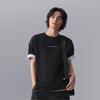 Li Ning CF Letter Print Sweat-Absorbing Cool-Dry Antibacterial Short Sleeve T-Shirt Men T-Shirts Standard-White ATSU601-2