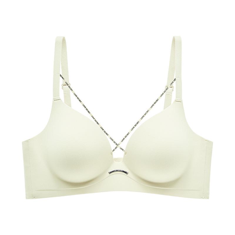 Leopard Print Wire-Free Push-Up Bra with Anti-Sagging Side Support