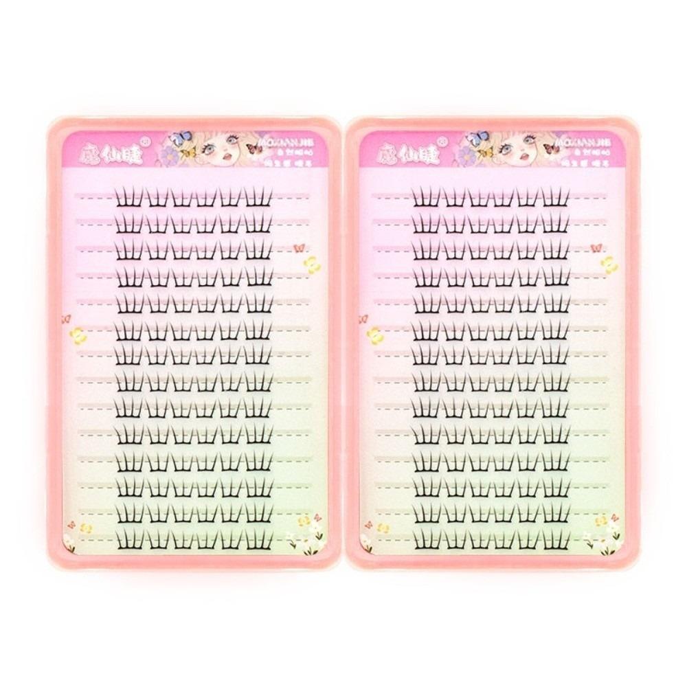 Wispy Design DIY Fake Lash Natural Style False Eyelashes Self Sticking Eyelashes  for All Eye Types A
