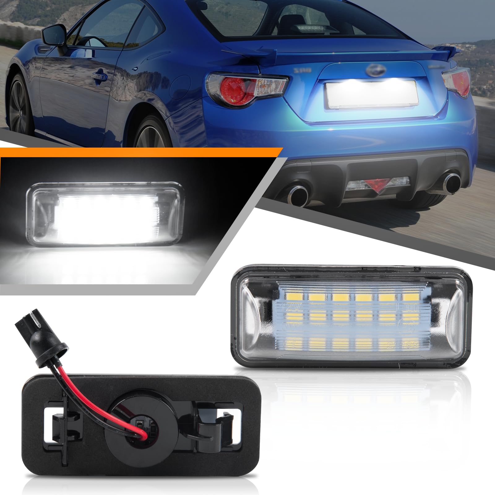 

NEIFILES FT-86 NC6 ZC6 WRX STI S4 VAB VAG Светодиодная подсветка номера Светодиодная Forester SJ XV GP7 GPE GT3 GT7 Impreza Impreza Sport GP Legacy и т.д.. Совместимый Lic