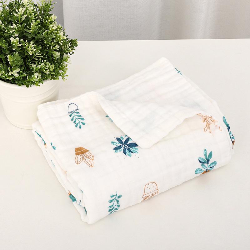 Newborn Cotton Swaddle: Six-Layer Baby Gauze Bath Towel & Quilt