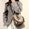 Unique Snake Print Tote Bag Gradient Color with Adjustable Shoulder Strap Multiple Compartments Golden-Tone Hardware Crossbody Purse for Everyday Use
