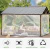 Transparent Rainproof Cloth Greenhouse Film Tarpaulin Car Truck Raincover Clear Waterproof Fence Screen Tent Ground Sheet