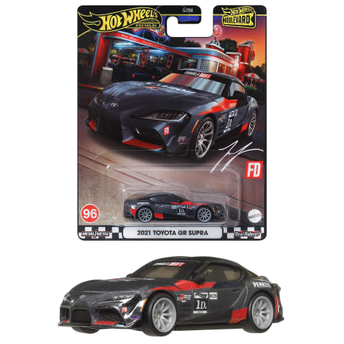

Hot Wheels Boulevard 2021 Toyota GR Supra Vehicle Toy Diecast Car for Ages 3 and Up, Black, HRT56