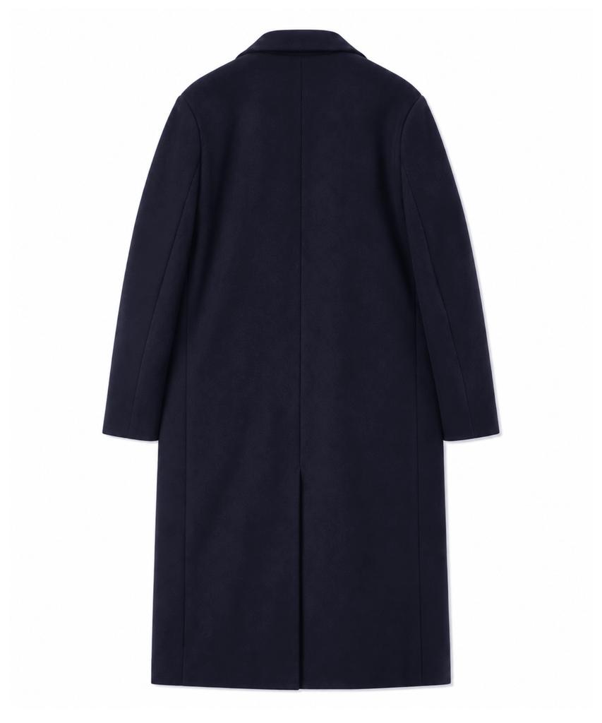 GRAYBLVD Lowell Woolblend Single Long Coat (Navy)