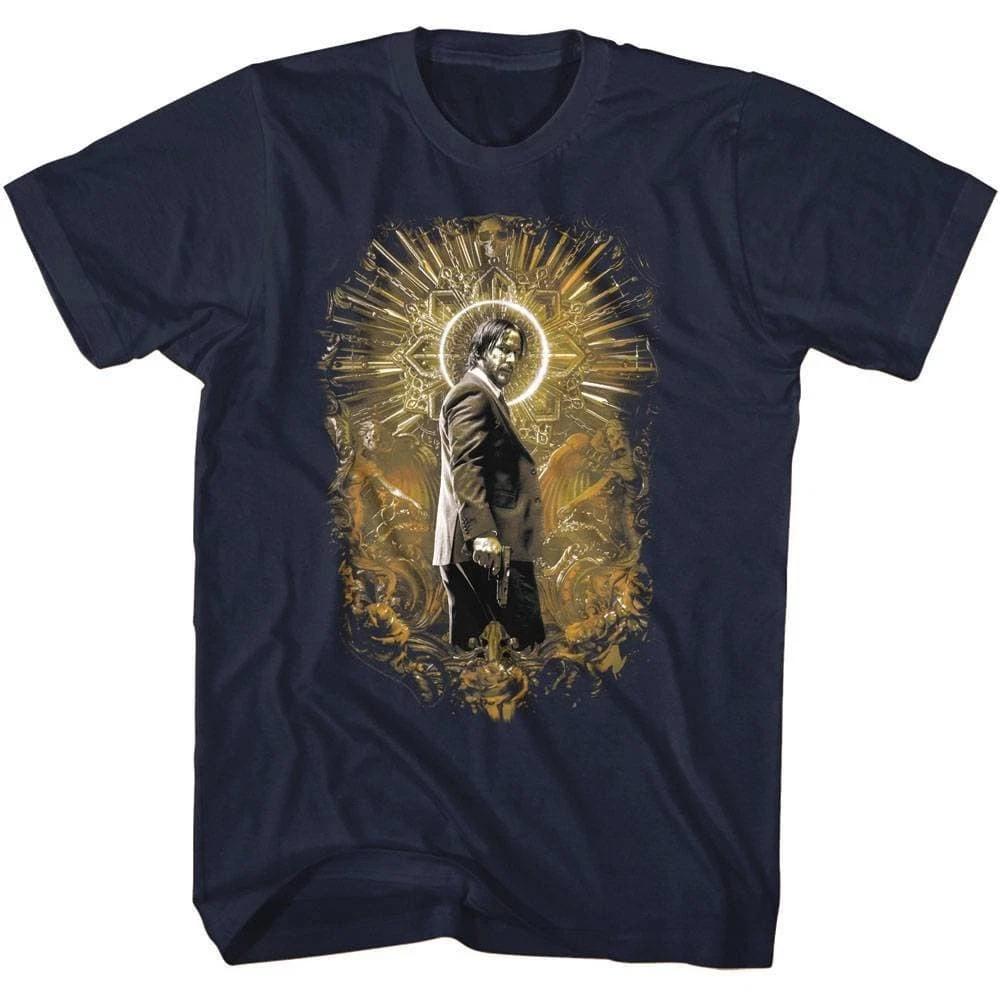 John Wick Antique Gold Halo Men s T Shirt S