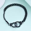 Simple Personality Titanium Steel Handcuffs Bracelet Couple Bracelet Female