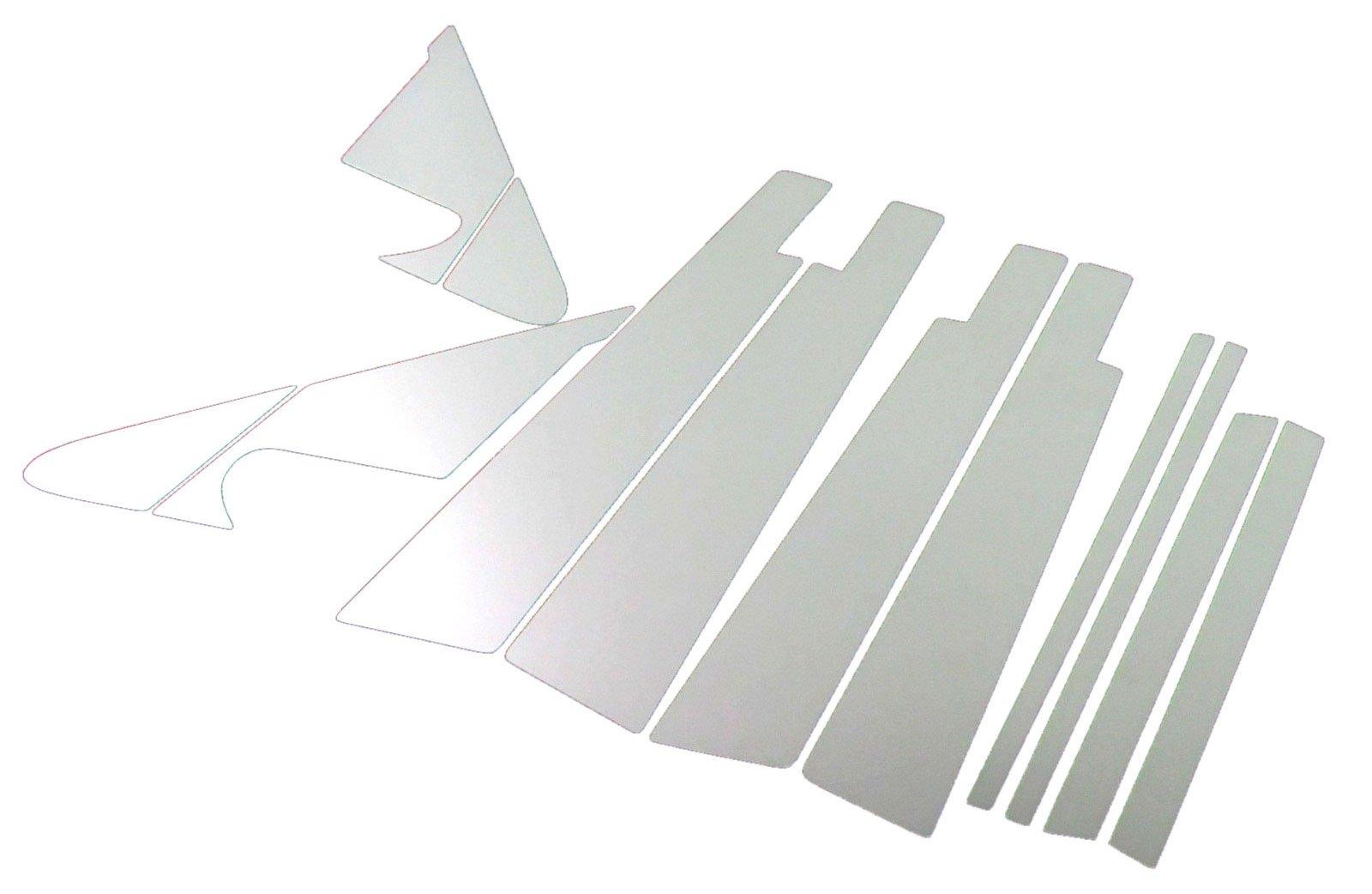 

BRIGHTZ Vanguard Stainless Steel Plated Pillar Panels with Visor for Vanguard 1216 33/38 Ultra-Mirror (12-Piece Set) (PIL-SIL-110) ACA33W, ACA38W,