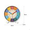 Kids Bedside Analog Alarm Clock with Color Coded Zones Portable Silent Movement Multipurpose