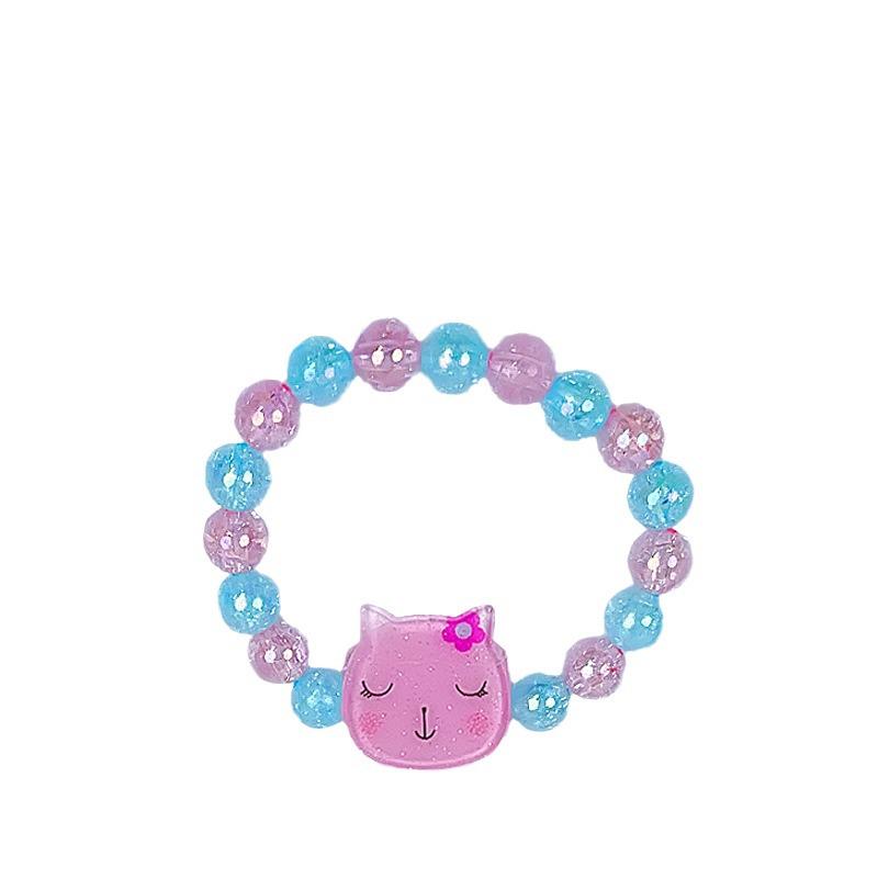 Cartoon Mermaid Pendant Beaded Bracelet for Girls